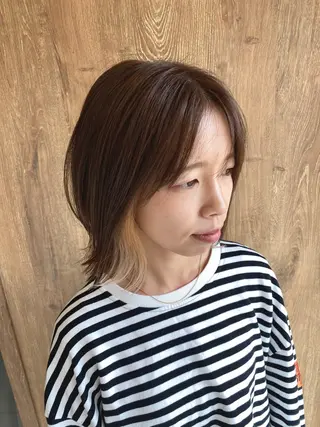 ミディアム カラー アーベンフィール金沢松村店所属・小坂 麻綾のヘアスタイル