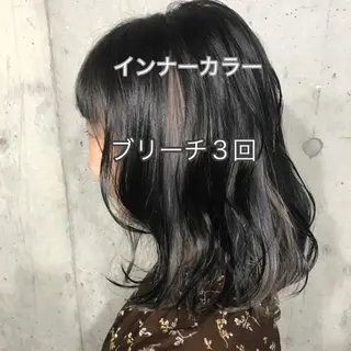 ミディアム カラー パーマ ヘアアレンジ メンズ キッズ ネイル マツエク・マツパ サロンドミルク 原宿のヘアスタイル