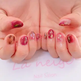 ネイル La neige* yuki 🥯🍑のネイルデザイン