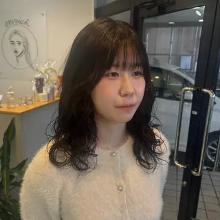 セミロング パーマ enrich / キタガワ カノンのヘアスタイル