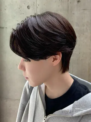 ショート パーマ メンズ カルマパーマ韓国ヘア shiryuのヘアスタイル