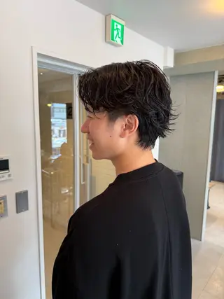 パーマ UNFEIGNED02所属・カイ/名古屋・伏見 カットモデルのヘアスタイル