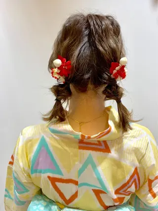 ミディアム ヘアアレンジ 🐺ウルフ/レイヤー 似合わせ‎🤍沙羅のヘアスタイル