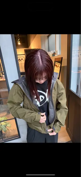 ミディアム fubuki🪷 似合わせカットカラーのヘアスタイル