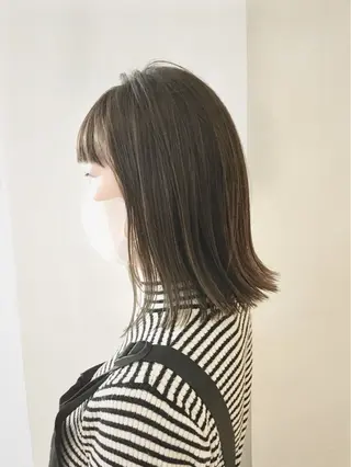 ミディアム カラー ヘアアレンジ Lien所属・marika/柔らか カラー/レイヤーのヘアスタイル