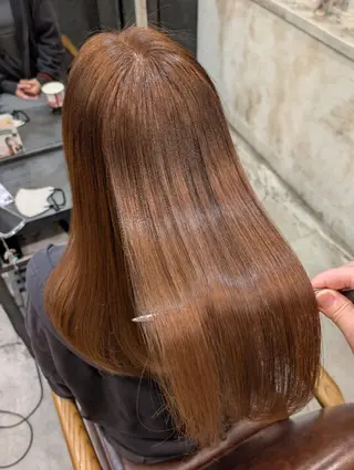 セミロング 美髪矯正/縮毛矯正/ 髪質改善/店長 山下のヘアスタイル