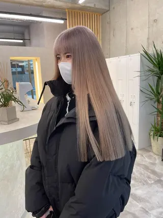 セミロング 福山 晴香のヘアスタイル