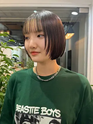 ミディアム カラー 金井京介/レイヤー /ボブパーマのヘアスタイル