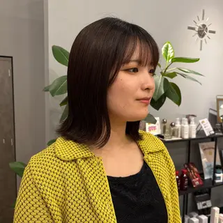 ミディアム 暖色/ボブ/吉岡美音 GIEN NU茶屋町のヘアスタイル