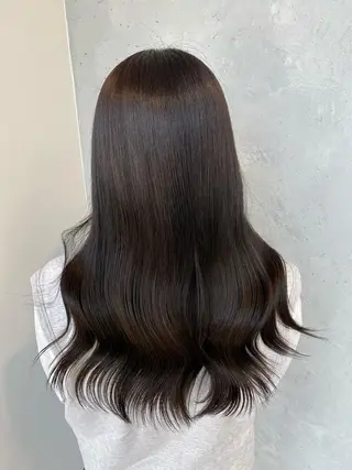 ロング カラー ヘアアレンジ 【艶髪×韓国風】 毛流れ職人 RYOのヘアスタイル