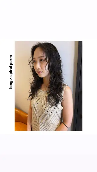 セミロング パーマ rewards成城学園前店所属・hiro【沿線で叶う 似合わせhair】のヘアスタイル