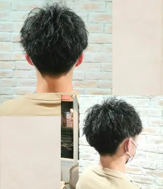 メンズ パーマ 赤松 摩美のヘアスタイル