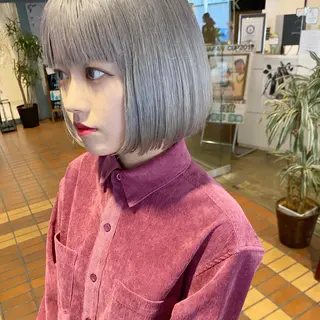 ショート カラー レイヤー/ベージュ カラー/ハシモトのヘアスタイル