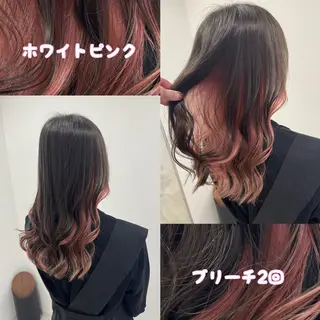 セミロング カラー Re:st所属・Miyavi/カラー ショートボブのヘアスタイル