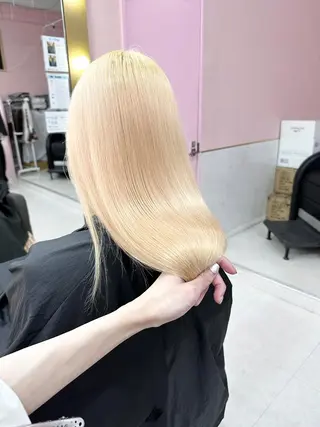 ミディアム ❄️💛エクステ ブリーチ❄️yukiのヘアスタイル