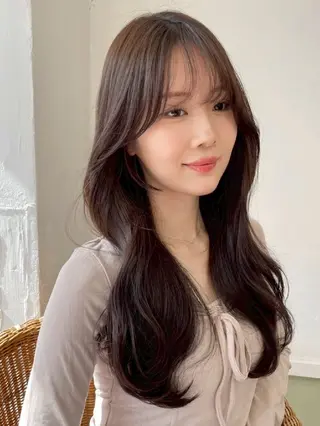 ロング カラー HONEY渋谷 髪質改善/レイヤーのヘアスタイル