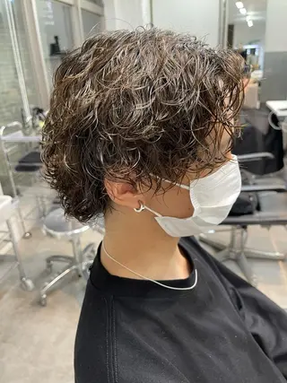 パーマ メンズ ショートヘア原宿 fifth コシのヘアスタイル