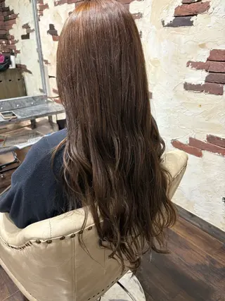 ロング カラー Calbari 鎌田美歩のヘアスタイル