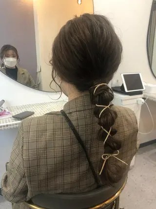 ロング ヘアアレンジ JIL BLAN 京都所属・RU RIのヘアスタイル