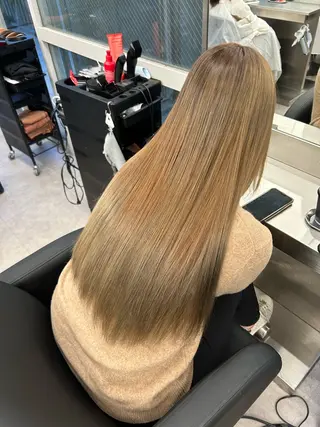 ロング 写真映えする ブリーチ🤩店長レンのヘアスタイル
