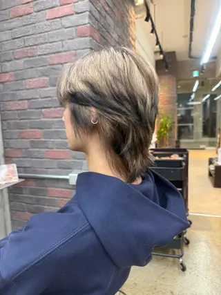 カラー メンズ 栗原 莉玖のヘアスタイル