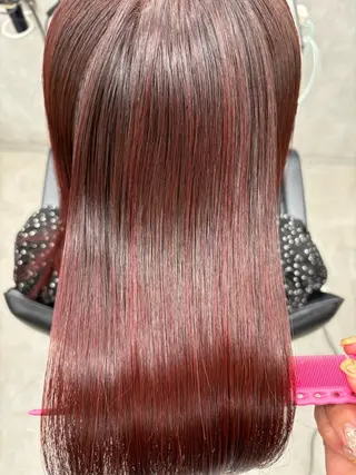 セミロング カラー すぐ巻ける縮毛矯正 🍀勝倉　麗のヘアスタイル