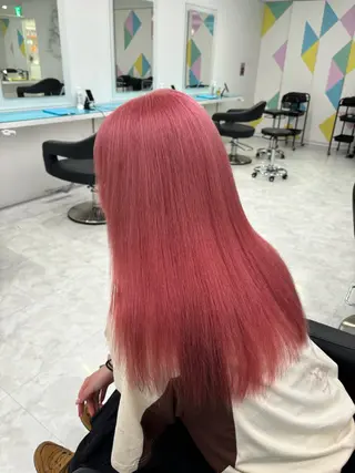 セミロング カラー ダメージレスハイ トーン💖kanonのヘアスタイル