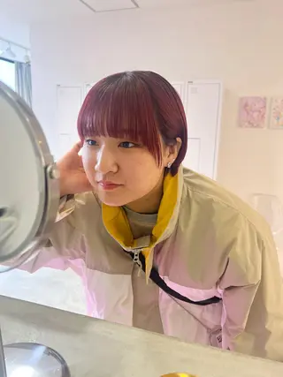 ショート カラー 🎀ダブルカラー/ ピンク×ガーリー🎀のヘアスタイル