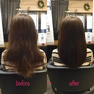 セミロング 縮毛矯正&髪質改善 MAILHAIRのヘアスタイル