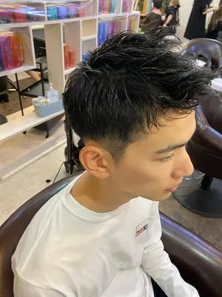 ショート メンズ SYUYA/パーマ/ マッシュスタイル特化のヘアスタイル
