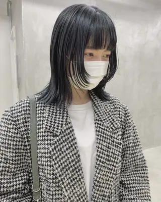 ミディアム カラー ブームボックス所属・🐝ハイトーンカラー hachi🐝のヘアスタイル