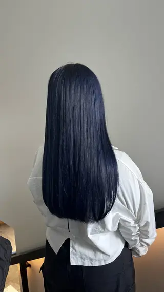 ロング カラー メンズパーマ/ メッシュ📍ユリのヘアスタイル