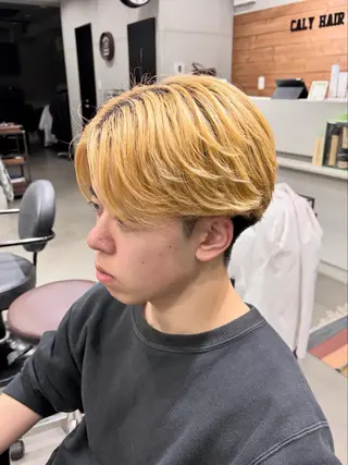 ショート Caly所属・メンズパーマモデル 募集中🔥マナトのヘアスタイル