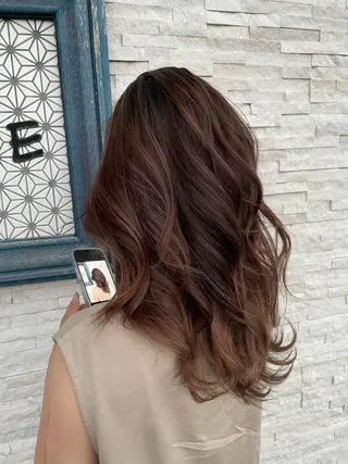 ロング カラー 🌸小掛🌸 豊橋外国人風カラーのヘアスタイル