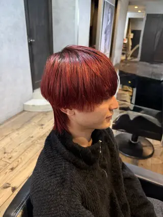 ショート カラー メンズ メンズカット/パーマ 艶カラーTAIGA︎のヘアスタイル