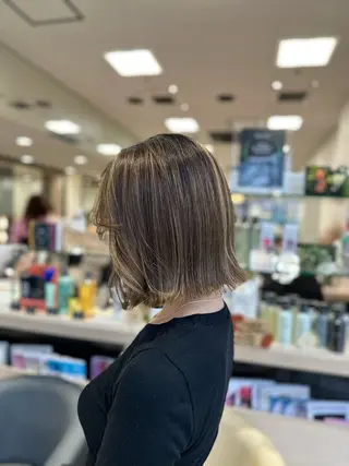 ミディアム カラー クロスパーマ/うる艶 カラー/Kurumiのヘアスタイル