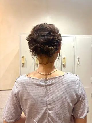 ショート ヘアアレンジ 🧸京橋Wカラー ほそいけいこ🧸のヘアスタイル