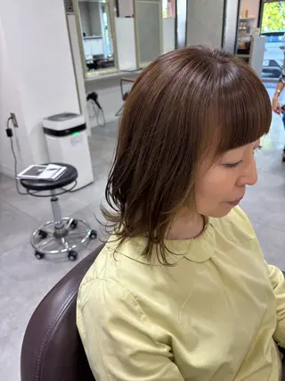 ミディアム 原口 圭織のヘアスタイル