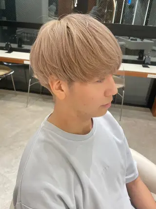 ショート カラー メンズ 韓国ヘア/レイヤー そーた/渋谷駅のヘアスタイル