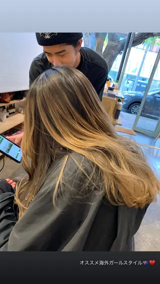 ロング カラー ヘアセット/艶カラー 💐nao.のヘアスタイル