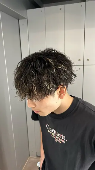 パーマ メンズ 藤平海音/fifth PARKのヘアスタイル