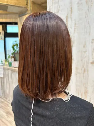 ミディアム カラー LA・BEAU 赤羽店所属・千葉 優奈のヘアスタイル