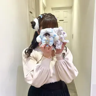 ヘアアレンジ ハイトーンカラー/ 長さだし🐇きょうかのヘアスタイル