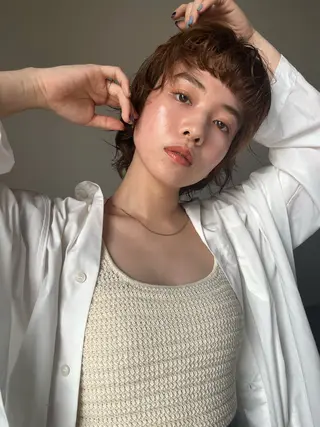 カラー ヘアアレンジ MINX The pass所属・透明感ケアカラー/ レイヤー/ryokaのヘアスタイル