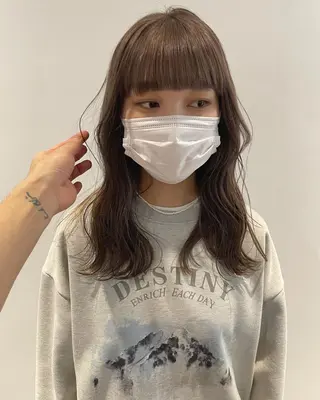 セミロング カラー 🟧オシャレ女子多数 アツシ🟧のヘアスタイル