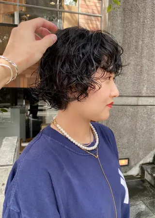 ショート パーマ レイヤー/パーマ /ウルフ/nabeのヘアスタイル