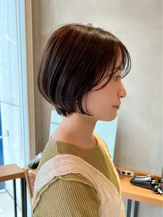 ショート センターパート/ 暖色カラーayuのヘアスタイル