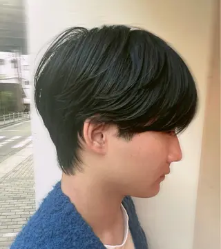 ミディアム メンズパーマ特化型 /京橋/栗野京弥のヘアスタイル