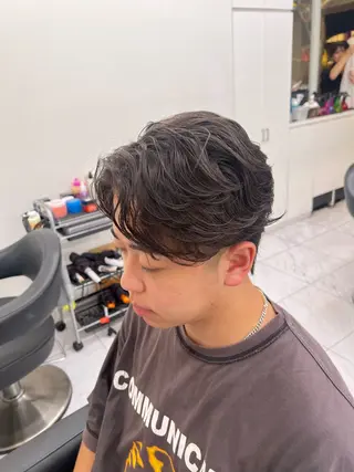 ショート カラー パーマ メンズ 韓国レイヤーカット /REIのヘアスタイル