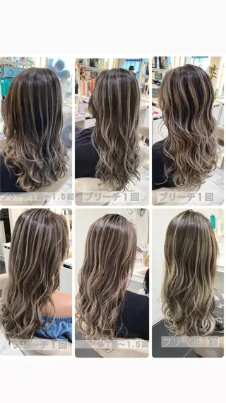 セミロング カラー 山崎俊輔/髪質改善 /バレイヤージュのヘアスタイル